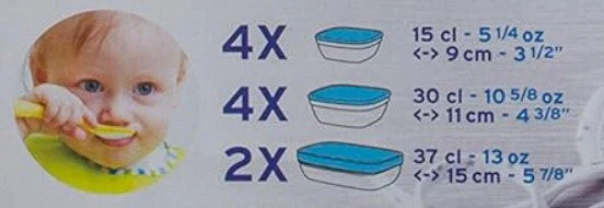 10-Piece Baby & Kids Glass Storage Set (Includes Lids) - Final Sale - Image 4