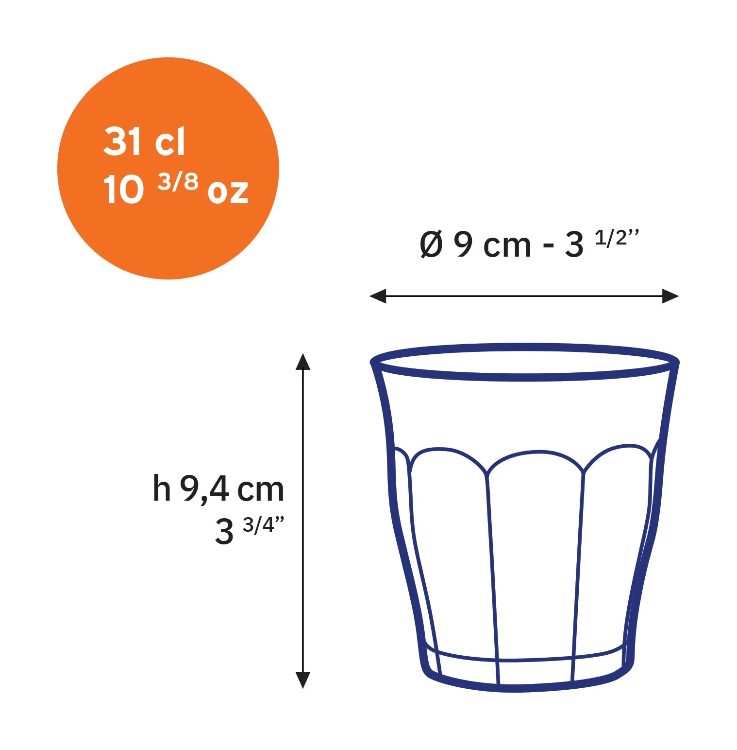 Le Picardie® Grey Glass Tumbler - Set of 6 - Image 5